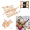 Opvouwbaar bamboe afdruiprek - afvoerplaat tegen groothandelsprijzen