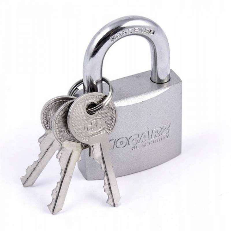 Candado grueso de metal negro satinado - Cadenas a precios de mayorista