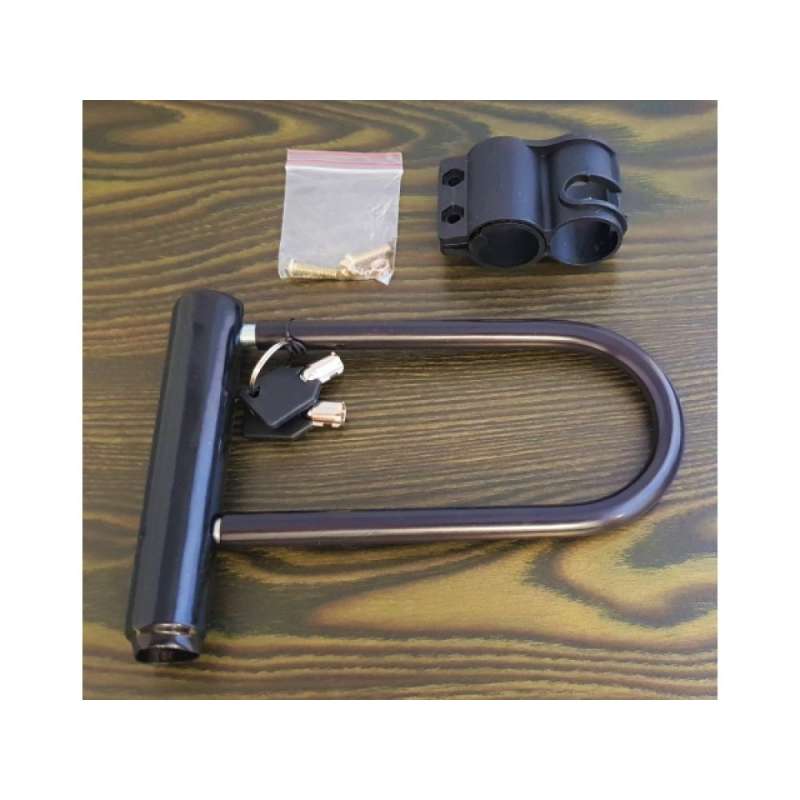 Antivol de vélo en U avec support de cadre 14x20cm - Antivol de vélo à prix grossiste