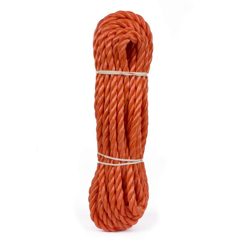 Corde 8 mm x 10 m pli orange à prix de gros - corde à prix grossiste