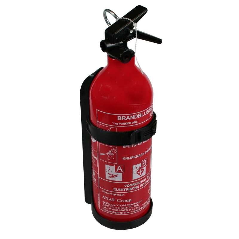 Extintor de polvo 1 kg con soporte a precios de mayorista - Extintor a precios de mayorista