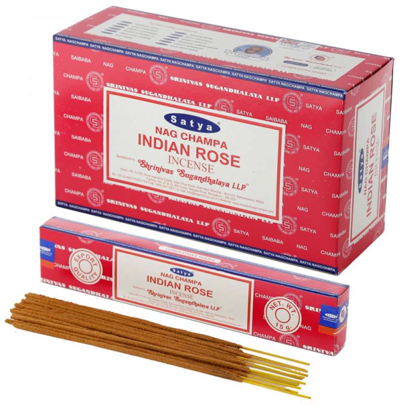 Bâtons d'encens Satya Nag Champa à la rose ind - Encens à prix de gros