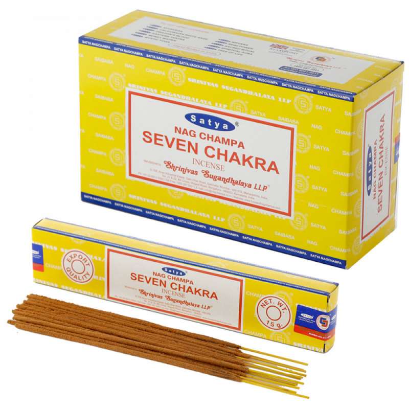 Incienso Siete Chakras Satya Nag Champa - Incienso a precios de mayorista