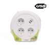 Décodeur câble 10 m 3 W 2 USB 2,4 ampères - multiprise à prix de gros Décodeur câble 10 m 3 W 2 USB 2,4 ampères - multiprise à prix de gros