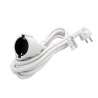 Wit PVC verlengsnoer 3 m - verlengsnoer tegen groothandelsprijzen