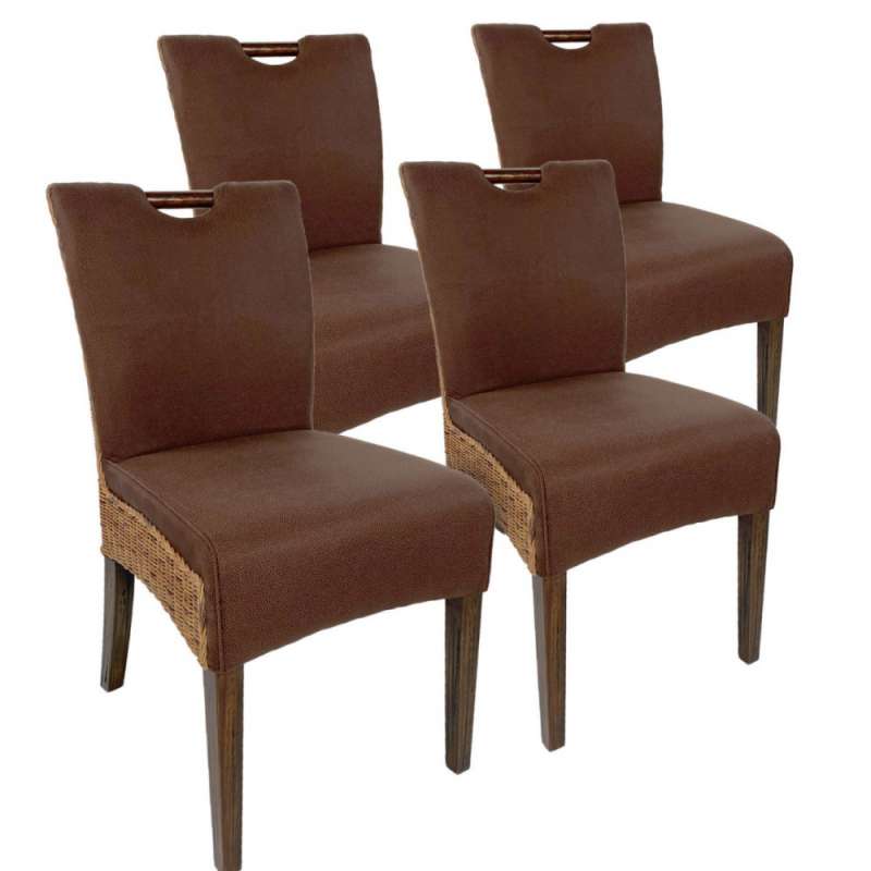 Chaise en rotin chaises de salle à manger lot de 4 - chaise de salle à manger à prix de gros