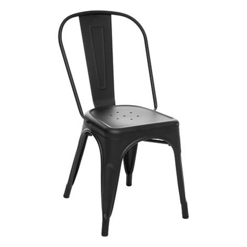 chaise metal niko nr, noir - chaise de salle à manger à prix grossiste