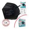 FFP2 NR zwart polyester masker - FFP2-masker tegen groothandelsprijzen