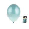 lot de 12 ballons latex chromé VERT/TURQUOISE 29x4 - ballon de baudruche à prix de gros
