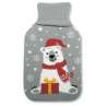 Graue Wärmflasche aus Eisbär-Fleece - Wärmflasche zu Großhandelspreisen Graue Wärmflasche aus Eisbär-Fleece - Wärmflasche zu Großhandelspreisen