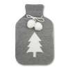 Toalla de felpa gris con motivo de árbol - bolsa de agua caliente a precios de mayorista