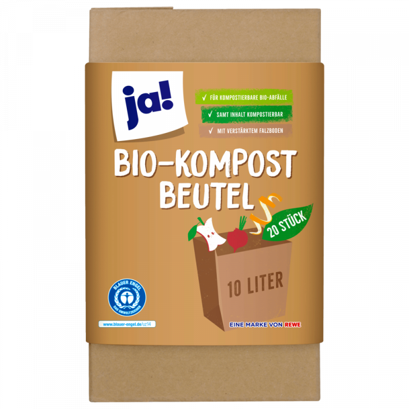 Bolsa orgánica compostable 10L verde, paquete de 20 - saco de residuos verdes a precios de mayorista