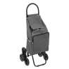 chariot 6roues metal gris nomade, gris - Chariot de course à prix de gros
