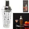 Glazen shaker met recepten 450 ml - Shaker tegen groothandelsprijzen Glazen shaker met recepten 450 ml - Shaker tegen groothandelsprijzen