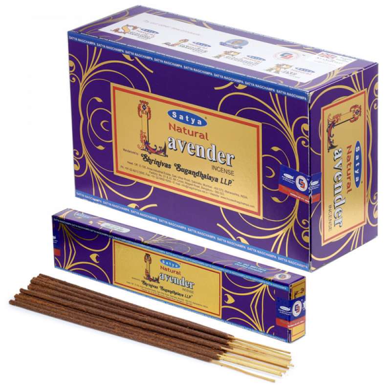Bâtons d'encens naturels à la lavande Satya - Encens à prix grossiste
