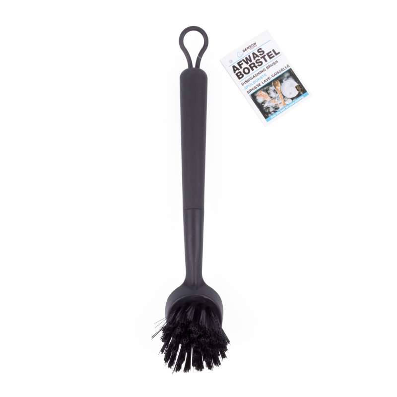 Escova de louça elegante em plástico preto a preço grossista - escova de louça a preço grossista