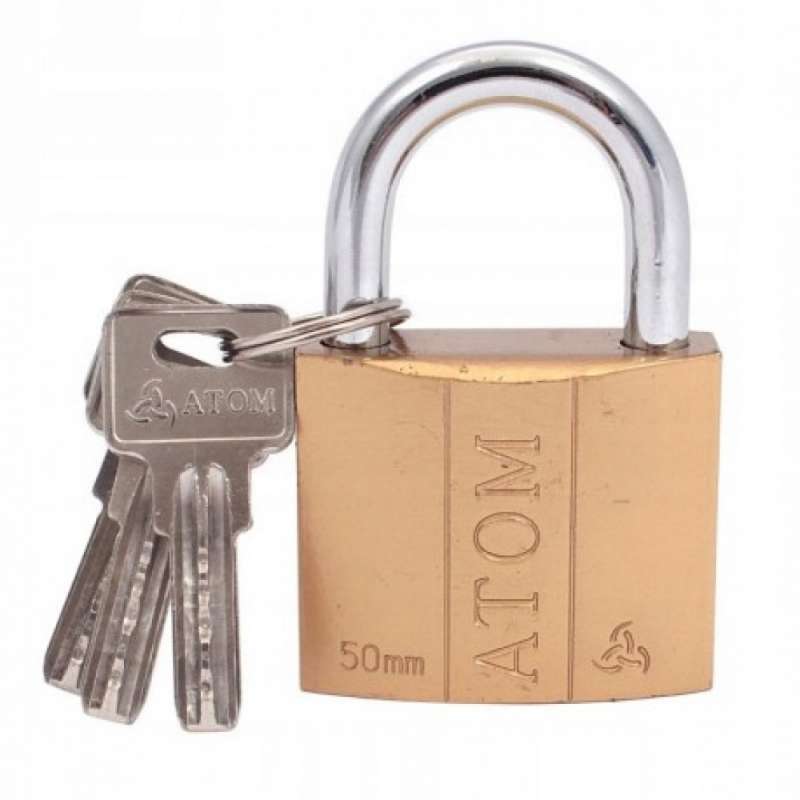 Candado de hierro fundido con llave codificada 50mm - Cadenas a precios de mayorista