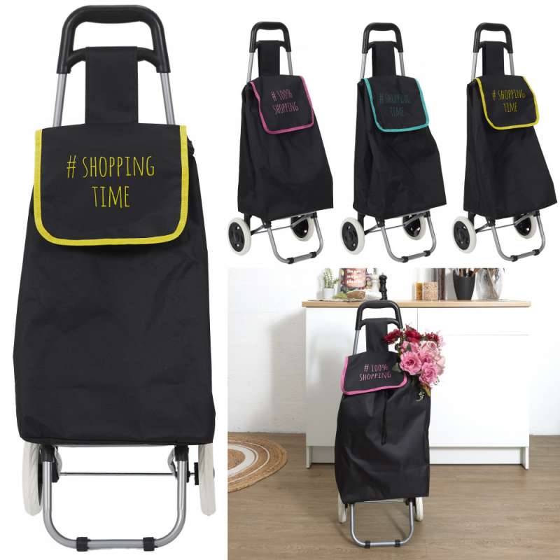 Carro de la compra metálico de 2 ruedas - Carro de compra a precios de mayorista