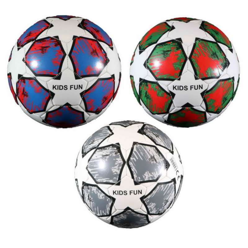 Blauwe PVC ster voetbal - voetbal tegen groothandelsprijzen