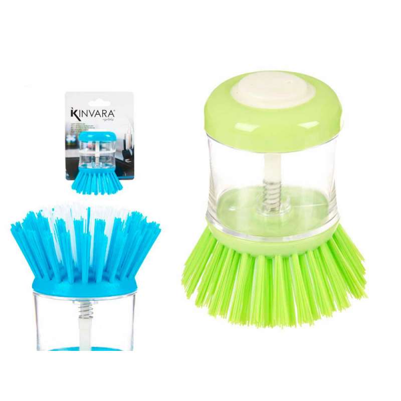 Dispenser di sapone e portaspazzolino verde-blu - spazzola per piatti a prezzi all'ingrosso