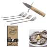 coffret huitres couteau x1 et fourchette x4 - Couteau à huitre à prix grossiste