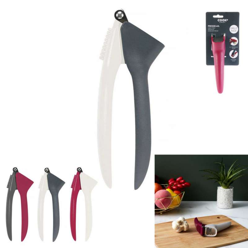 Spremiaglio manuale in acciaio inox colorato - pressa-aglio a prezzi all'ingrosso