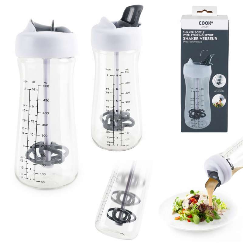 Udtrækkelig plastryster 500 ml - Shaker til engrospris