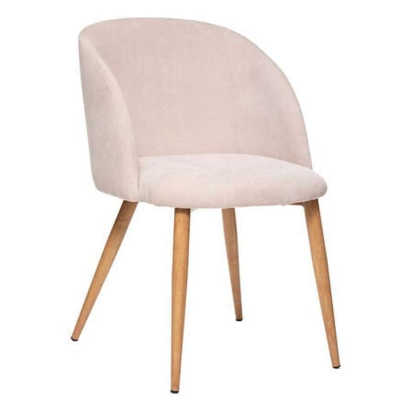 chaise côtelé céleste lin / ch, beige lin - chaise de salle à manger à prix de gros