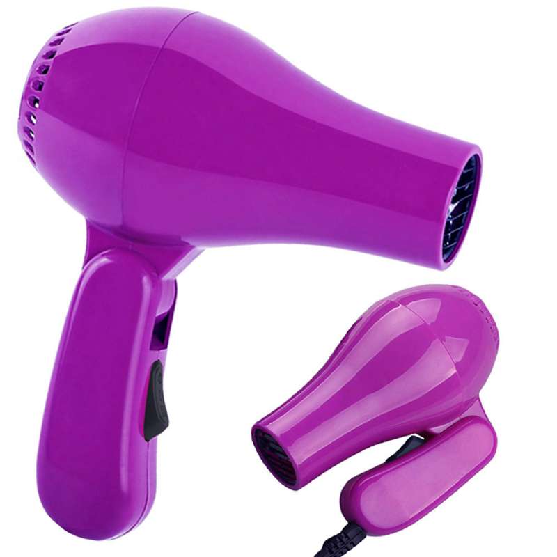 Secador de pelo silencioso plegable morado 850W a precios de mayorista - Secador de pelo a precios de mayorista