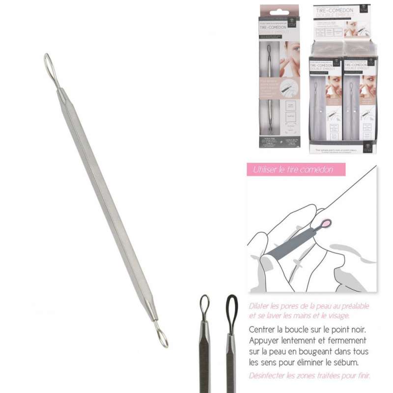 Mitesserzieher mit doppelter Spitze aus rostfreiem Stahl - Mitesserentferner zu Großhandelspreisen