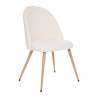 Silla de bucle de acero blanco - silla de comedor a precios de mayorista