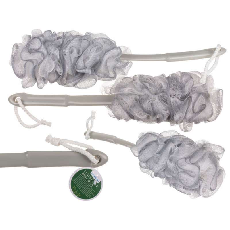 Lujosa lavadora de malla de mango largo - Esponja de baño a precios de mayorista