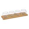 Set da aperitivo in bambù beige da 5 pezzi - Verrina a prezzi all'ingrosso Set da aperitivo in bambù beige da 5 pezzi - Verrina a prezzi all'ingrosso