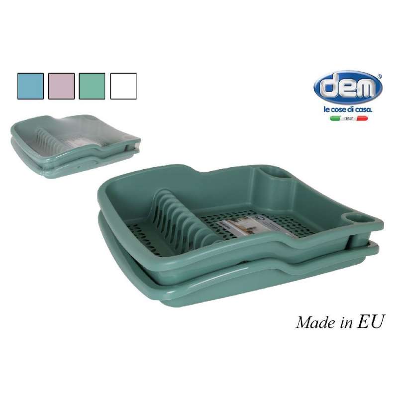 Escurridor de plástico azul para cocina - escurreplatos a precios de mayorista