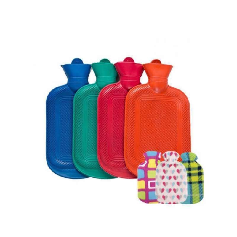 Garrafa de água quente de 2L em lã de borracha macia - garrafa de água quente a preço grossista