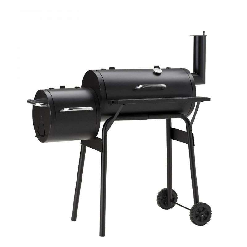 Churrasqueira a carvão com 2 compartimentos e fumador a preço grossista - Churrasco a preço grossista