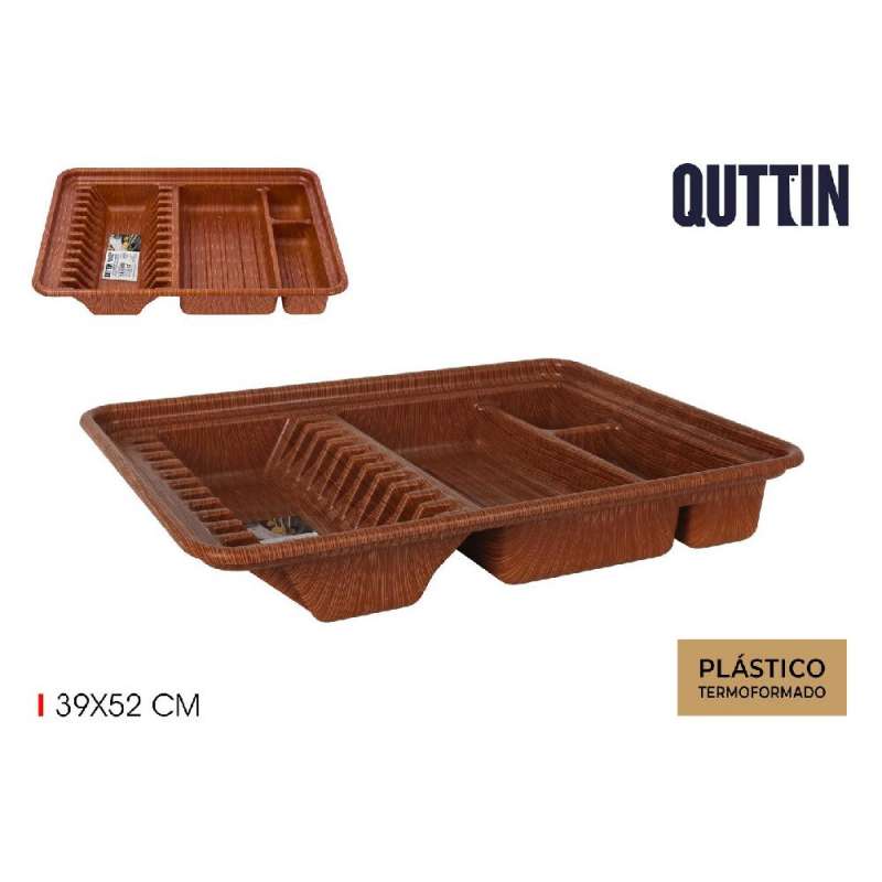 Escurridor de platos plástico gris - escurreplatos a precios de mayorista