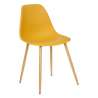 Silla de polipropileno color ocre - silla de comedor a precios de mayorista