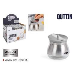 sucrier verre acier quttin