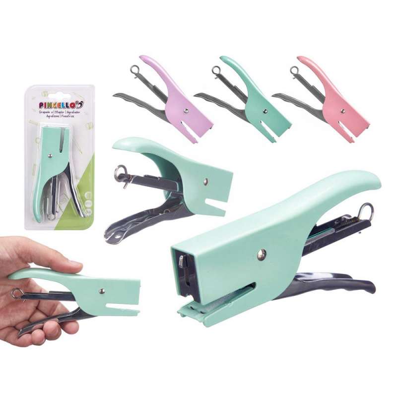 agrafeuse manuelle, couleurs 3 fois assorti à prix grossiste - Agrafeuse à prix de gros