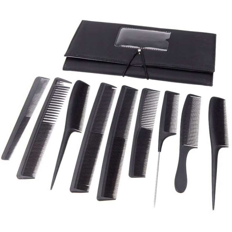 SET DE PEIGNES DE COIFFURE 9 PCS ÉTUI - Peigne à prix grossiste