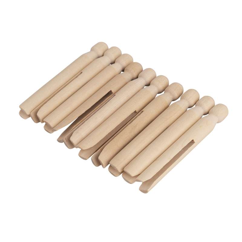 Wasknijper, natuurlijk hout, 10 stuks. tegen groothandelsprijzen - Wasknijper tegen groothandelsprijzen