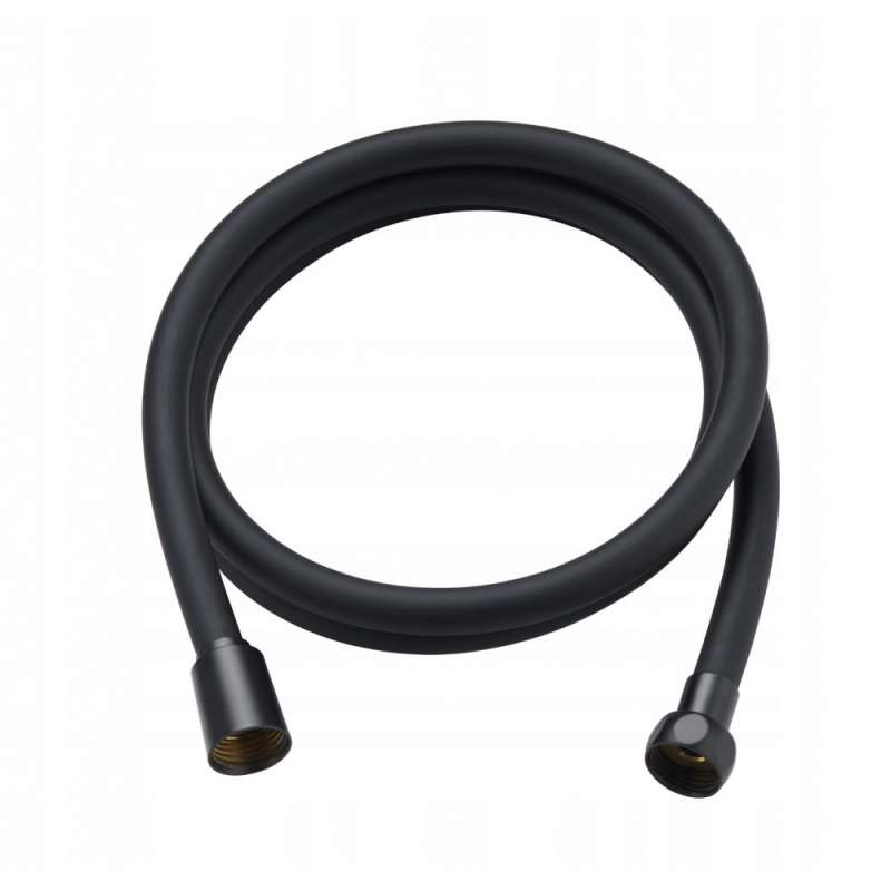 Flexible de douche PVC standard, 150 cm noir - flexible de douche à prix de gros