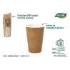 lot de 20 gobelets en carton kraft 220ccm algon - gobelet à usage unique à prix grossiste