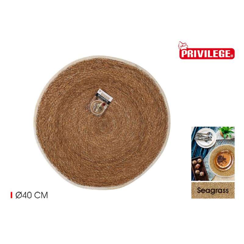 Sousplat redondo de madera y bambú a precios de mayorista - soporte para platos a precios de mayorista