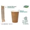lot de 45 gobelets en carton kraft 220ccm algon - gobelet à usage unique à prix de gros