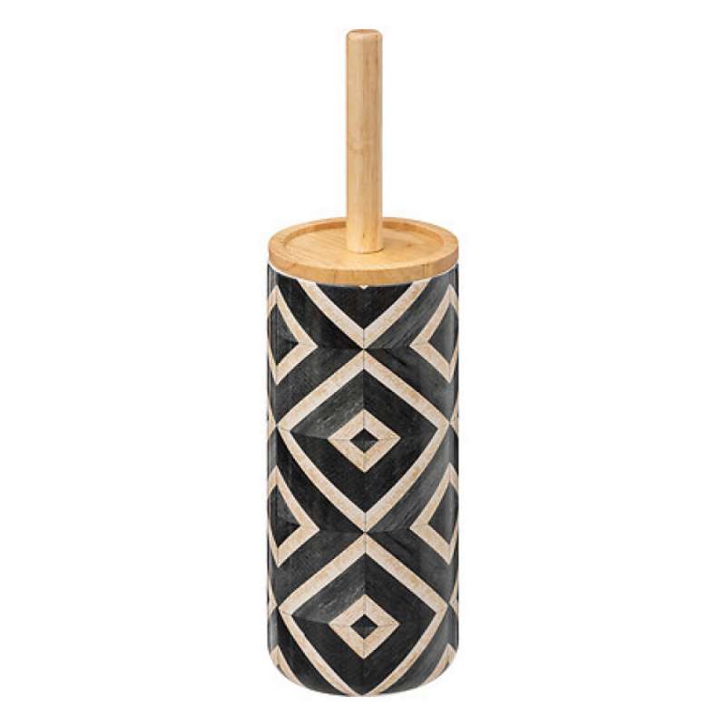 brosse wc canvas, noir - brosse WC à prix grossiste