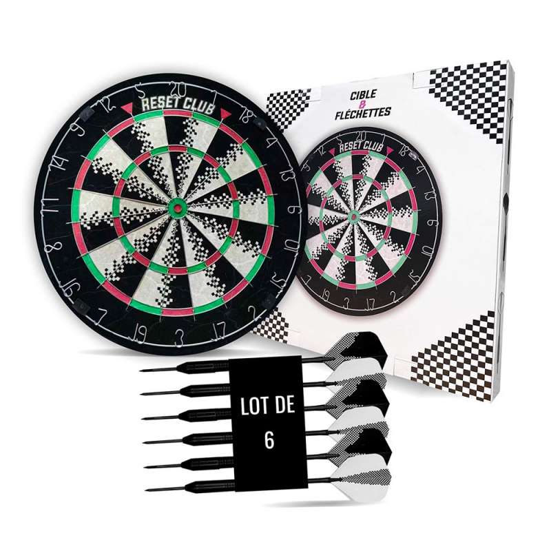 Retro-Dartscheibe aus Sisal Nachhaltig zu Großhandelspreisen - Wurfspiel zu Großhandelspreisen