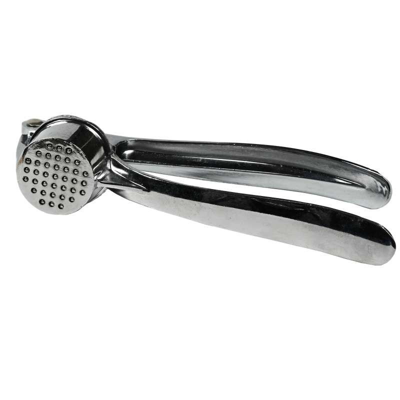 Verzilverde roestvrijstalen knoflookpers tegen groothandelsprijzen - knoflookpers tegen groothandelsprijzen