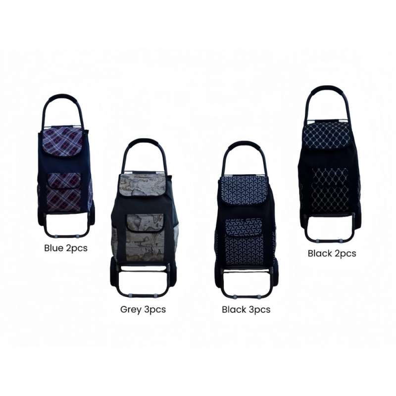 Stort metal indkøbsvogn med stofpose til engrospris - Indkøbsvogn til engrospris